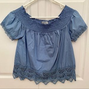 Almost Famous Light-Blue Top